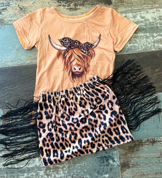 HIGHLAND LEOPARD SKIRT SET (SW)