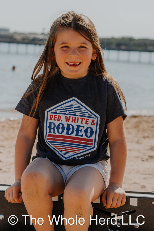 RED WHITE & RODEO TEE