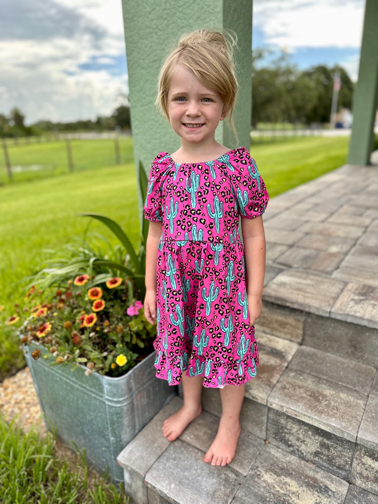 PINK CACTUS DRESS