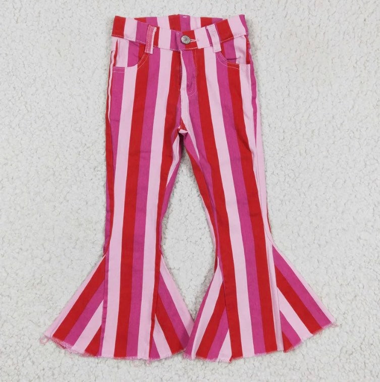 PINK STRIPED FLARES