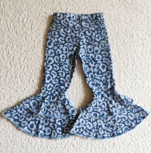 DENIM LEOPARD DOUBLE BELLS