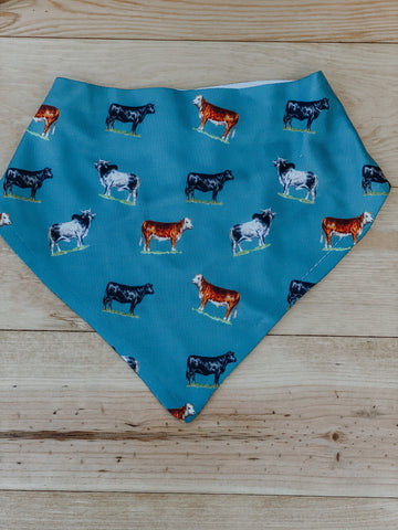 COWBABE BANDANA DROOL BIBS