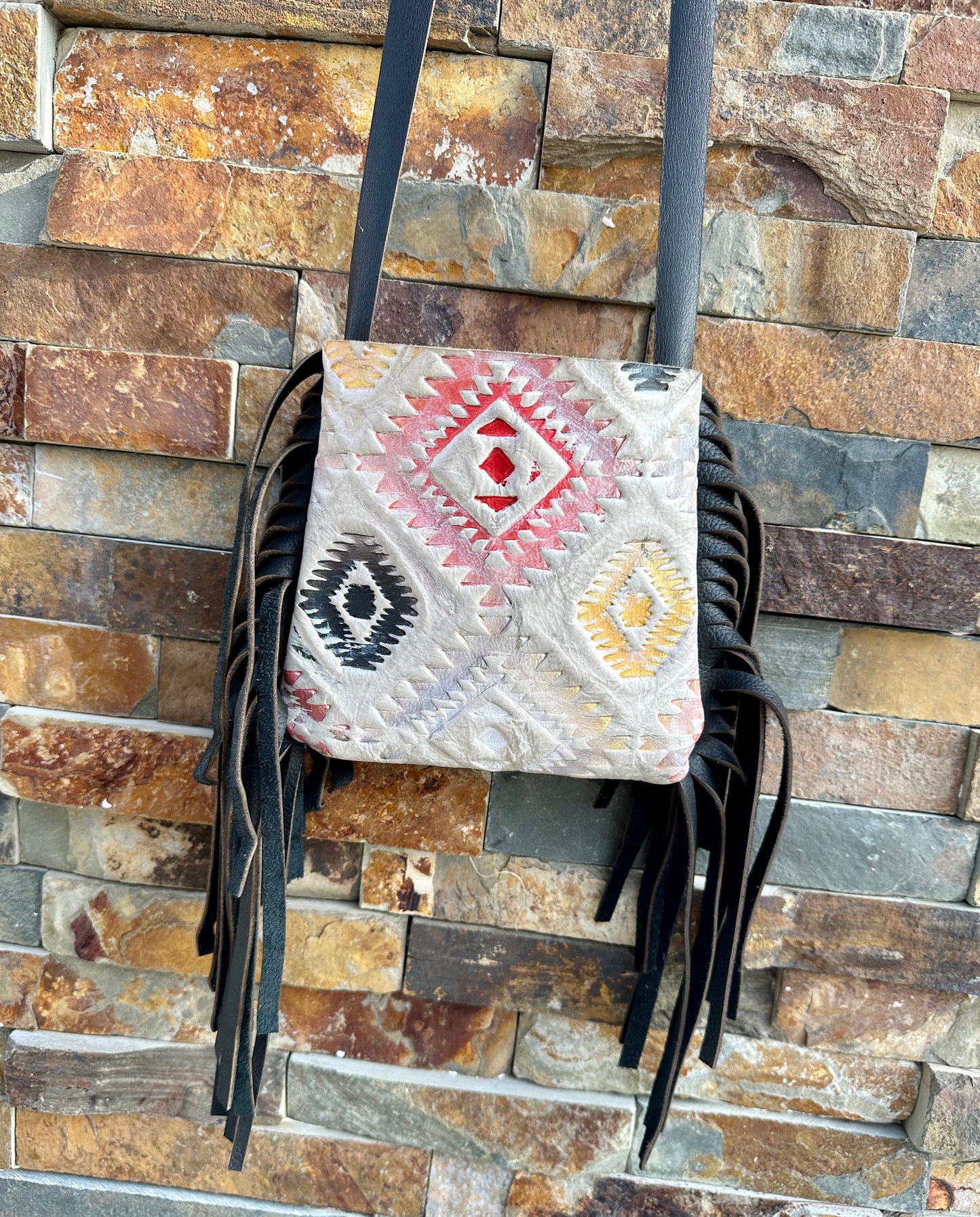 COWHIDE & FRINGE PURSE