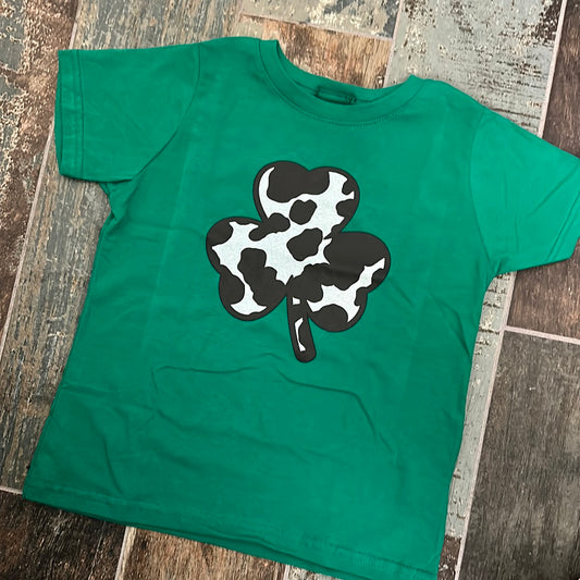 CLOVER COW PRINT TEE