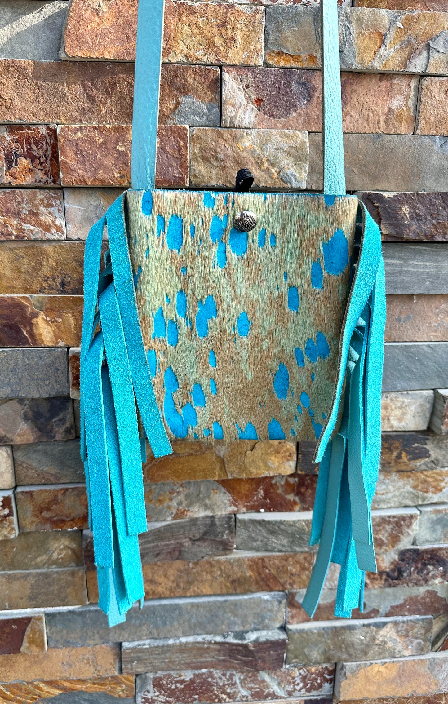 COWHIDE & FRINGE PURSE