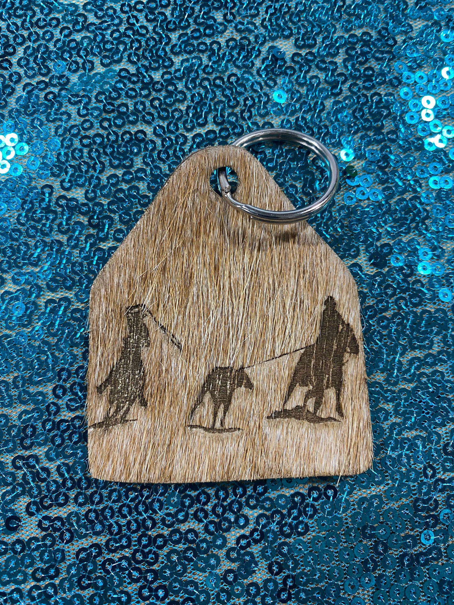 COWHIDE KEYCHAINS