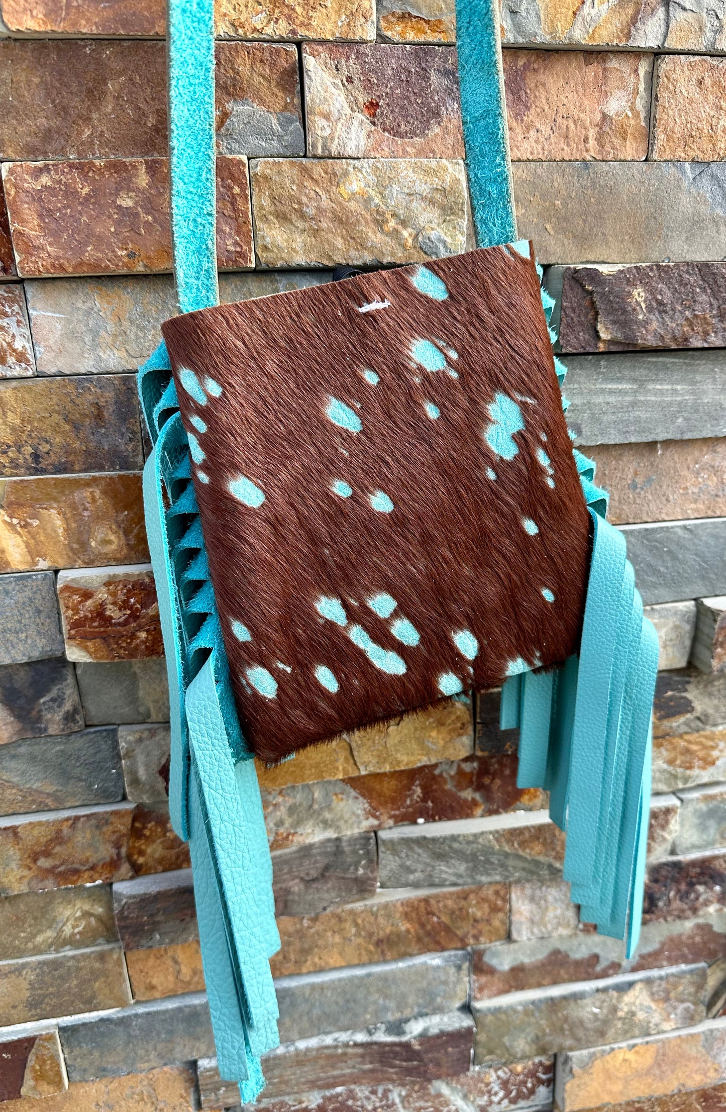 COWHIDE & FRINGE PURSE