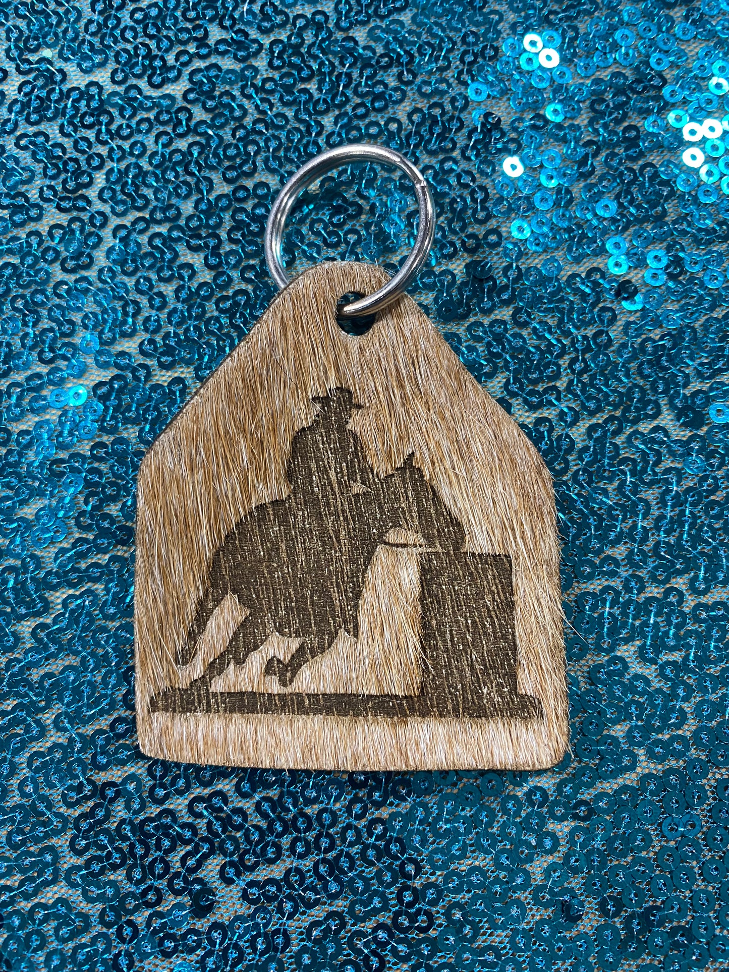 COWHIDE KEYCHAINS