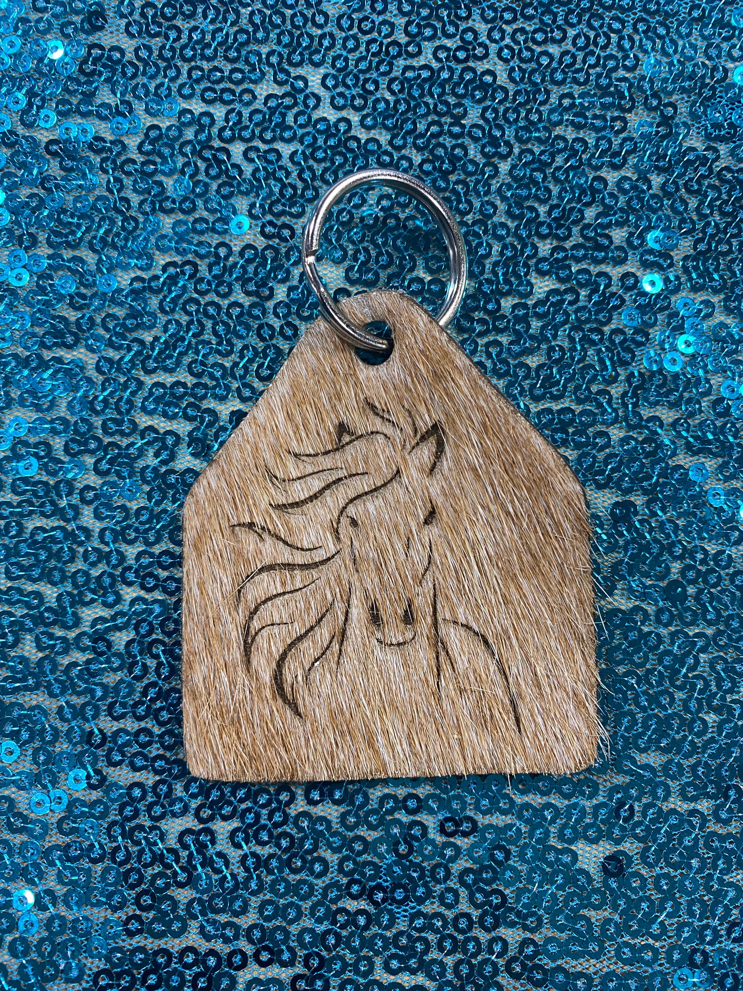 COWHIDE KEYCHAINS