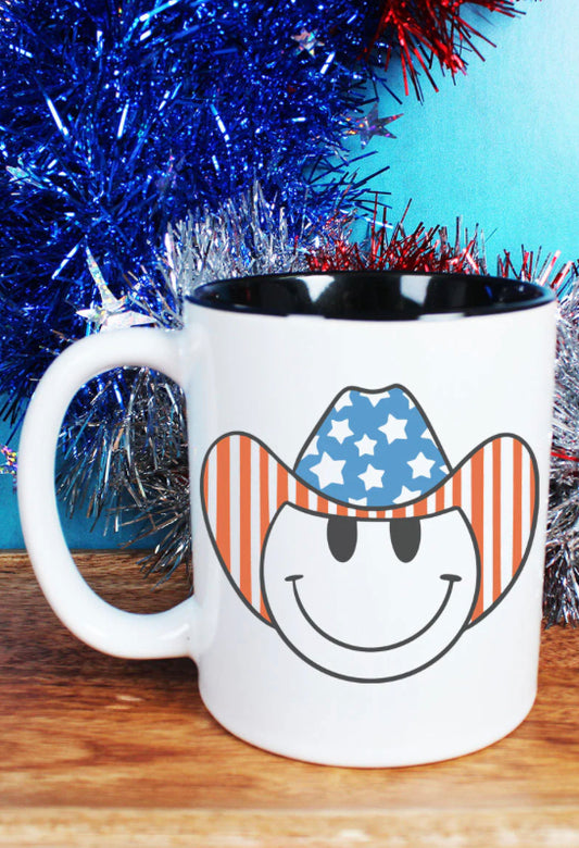 PATRIOTIC COWBOY MUG