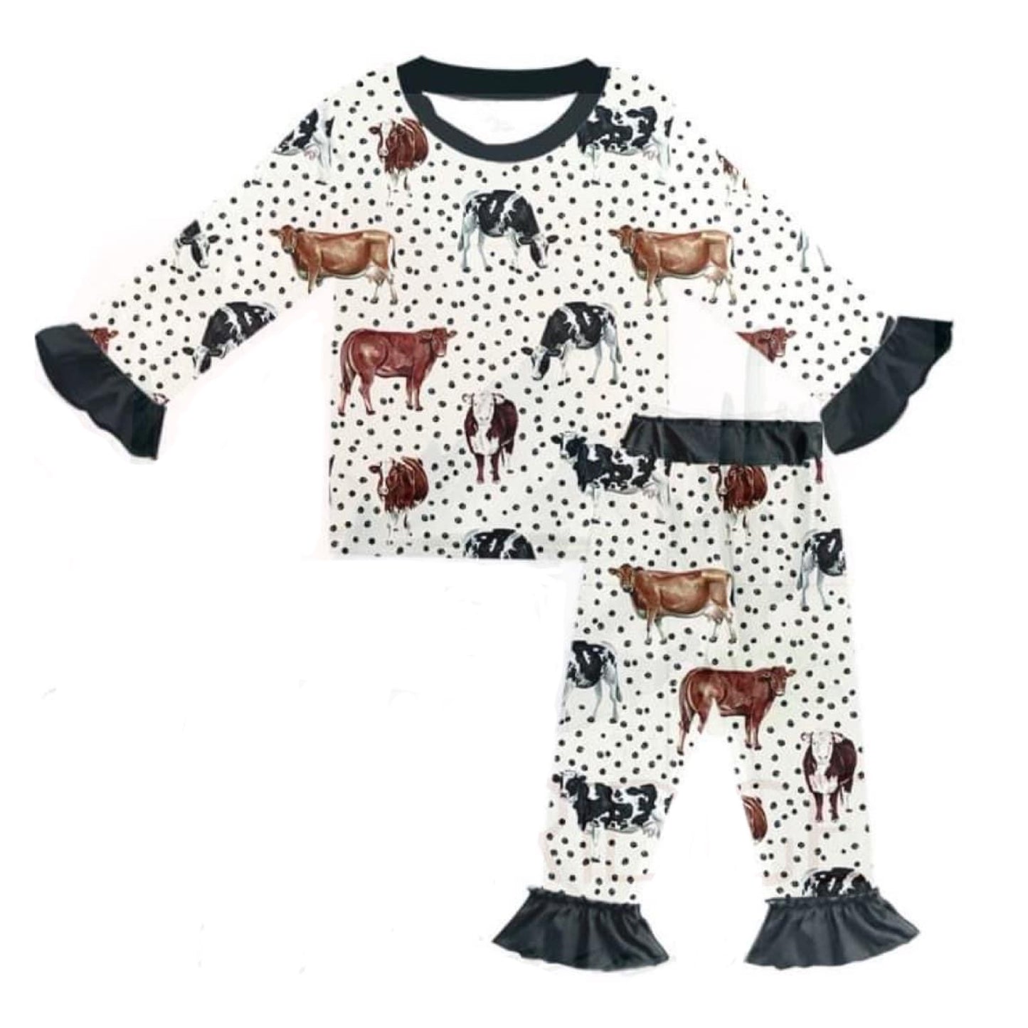 COWGIRL COW PAJAMAS